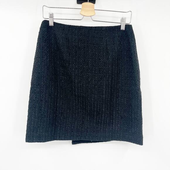 NWT Loft Womens‎ Career Trendy Sailor Nautical Tweed Wrap Mini Skirt Size 2 Tall - Picture 8 of 8